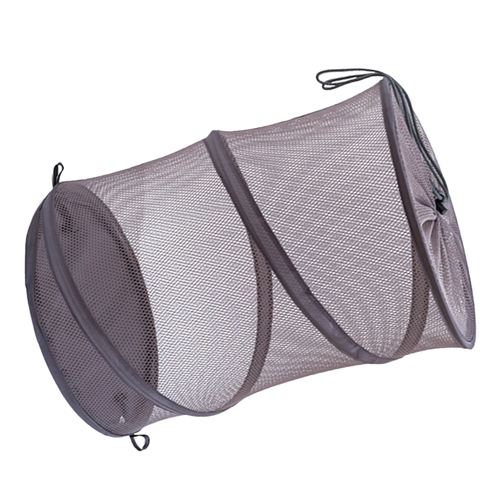 

Folding Laundry Basket Small Size Dirty Clothes Hamper Collapsible Storage Container Home Bedroom Balcony Polyester Material