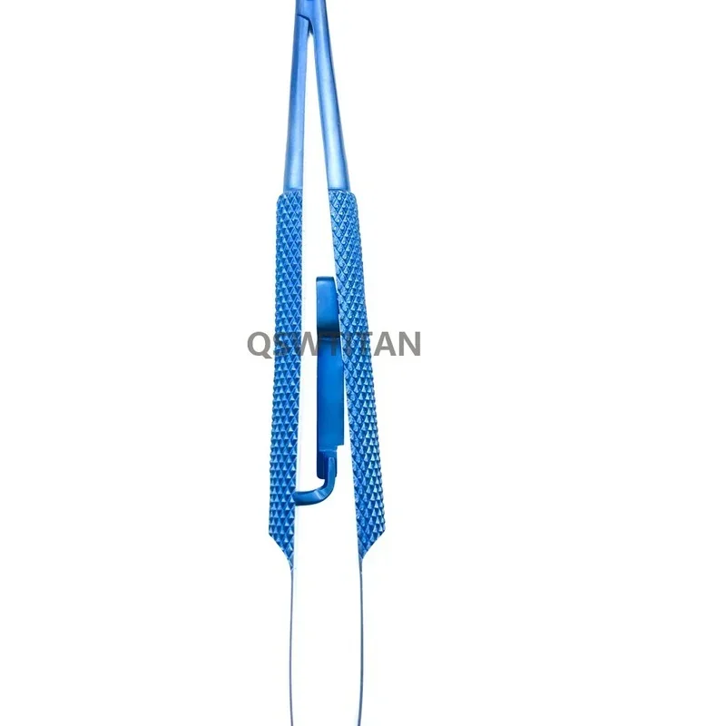 Barraquer Titanium alloy Needle Holder Without lock / With lock curved Ophthalmic surgical instrument