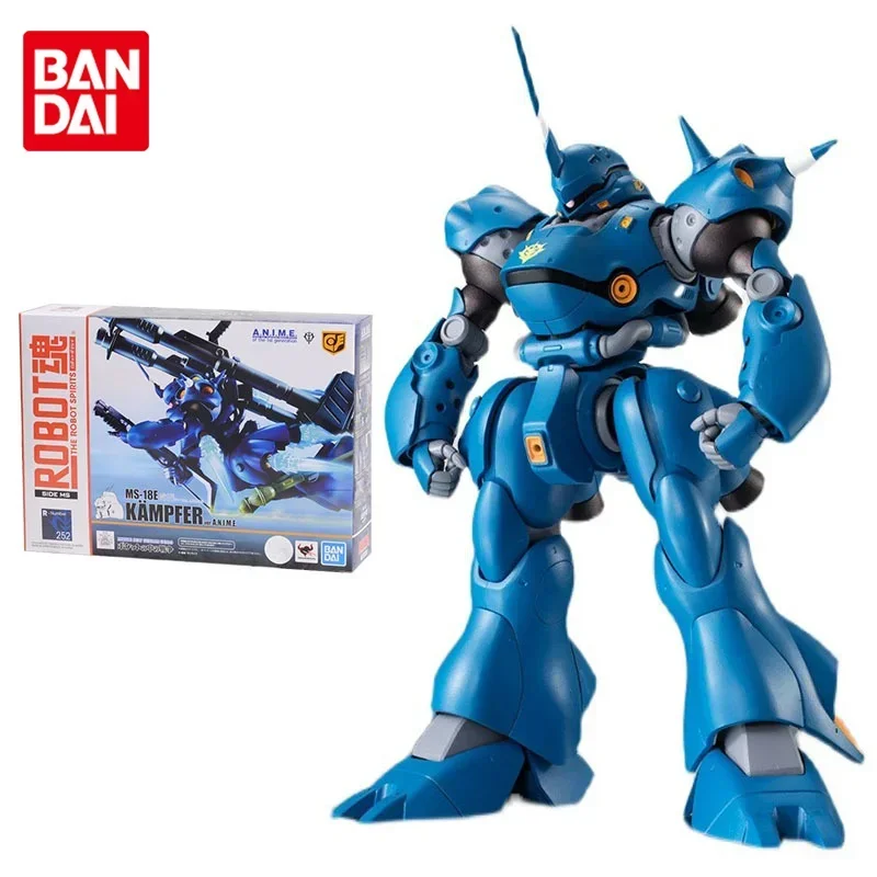 Bandai Gundam Model Kit Anime Figure The Robot Spirits MS-18E Kampfer Genuine Gunpla Model Action Toy Figure Toys for Children