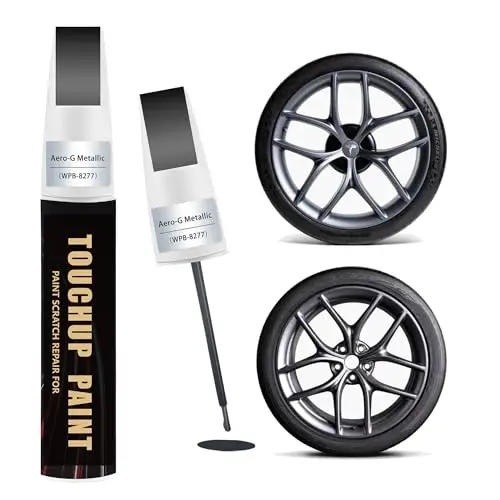 Aero-G Metallic Car Rim Paint Touch Up Pen Compatible with Tesla,Premium Automotive Rim Paint for Curb Rash & Scratches