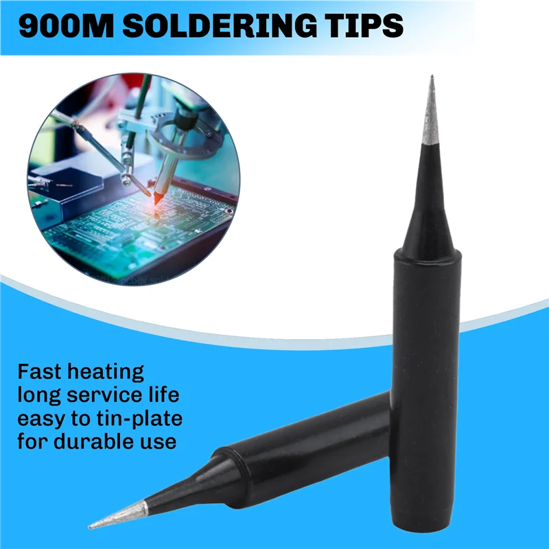 

AB34-10Pcs 900M-T-I Series Soldering Iron Tips Soldering Bits Welding Industrial More Tool For 900M‑ESD 907 907‑ESD 933