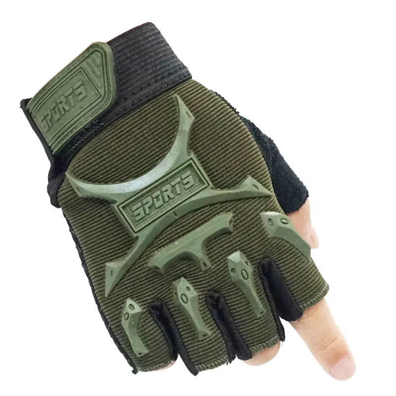 New Kids Tactical Gloves Military Boys Girl Half Finger Cycling Gloves Bike Riding Glove Sports Skateboard