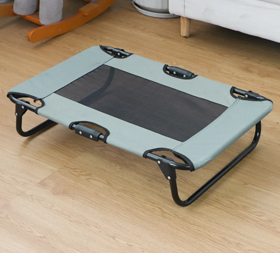 Outdoor Camping Dog Kennel - Folding Elevated Dog Bed Pet Breathable