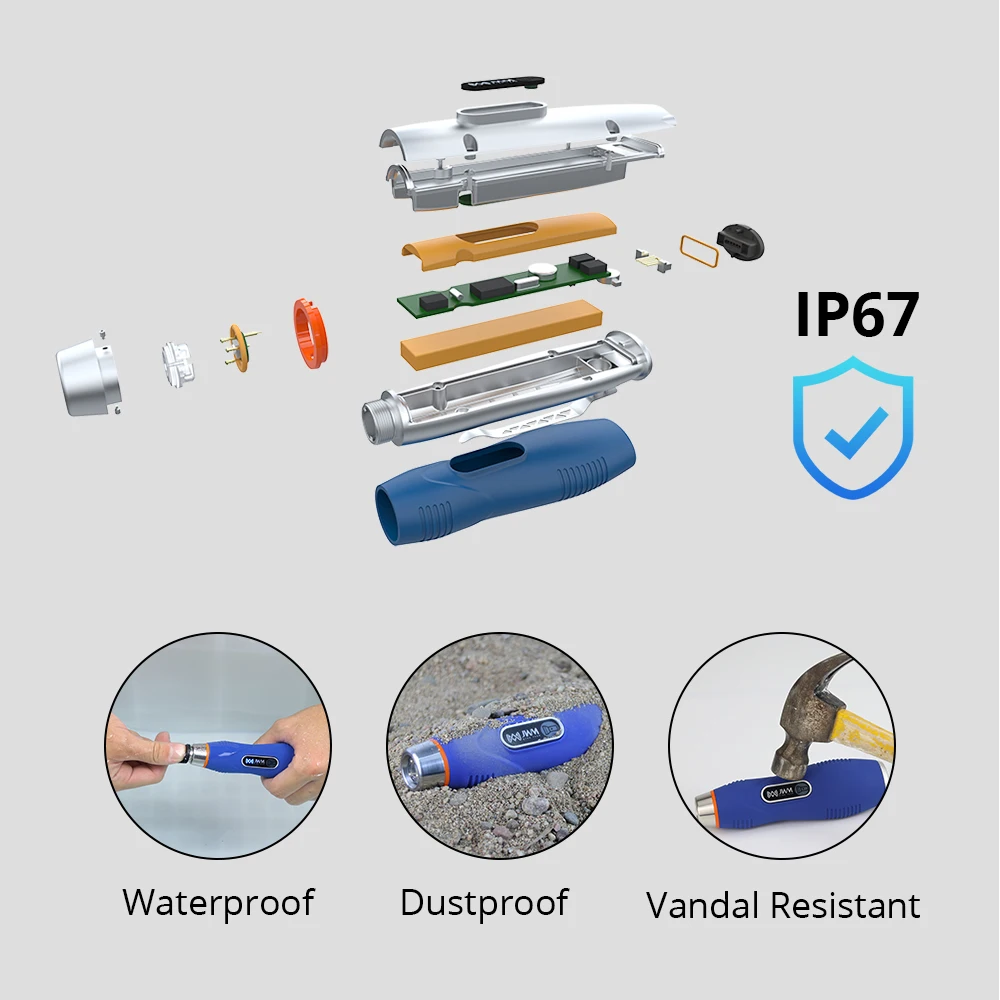 Buy Now Handheld RFID Waterproof Flashlight Watchman Security Alarm Guard Tour Patrol Security System Device With Software