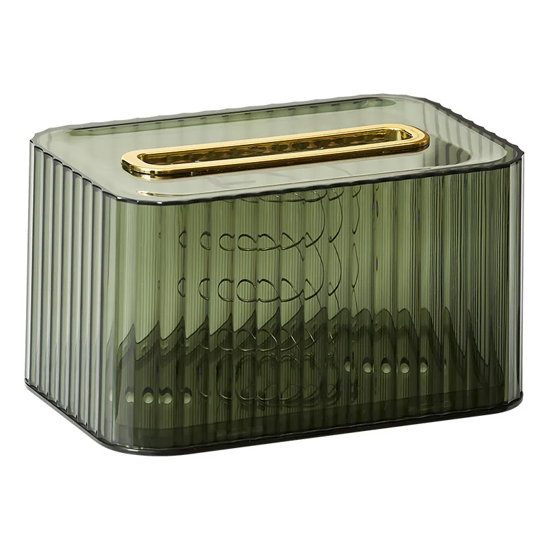 

Household Tissue Box Transparent Desktop Tissue Box Pumping Paper Storage Box Living Room Dining Room Coffee Table Decoration