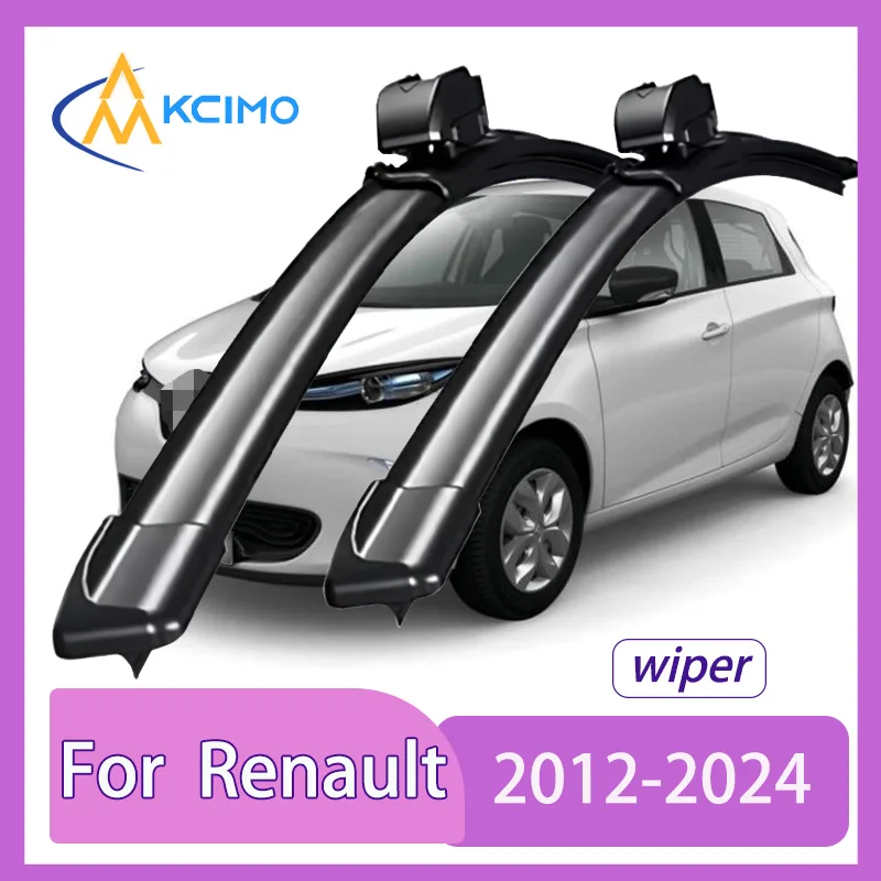 

2 Pack Silent Beam Wiper Blades For Renault Zoe 2012-2024 Noiseless All-Weather Design Windshield Rain Brush Accessories