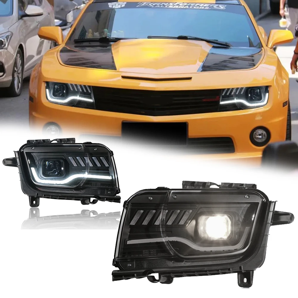 LED HeadLights For Chevrolet Camaro 09-15 New Style Full Led DRL Car Head Lamp Assembly Signal Accessories Modified Lamp