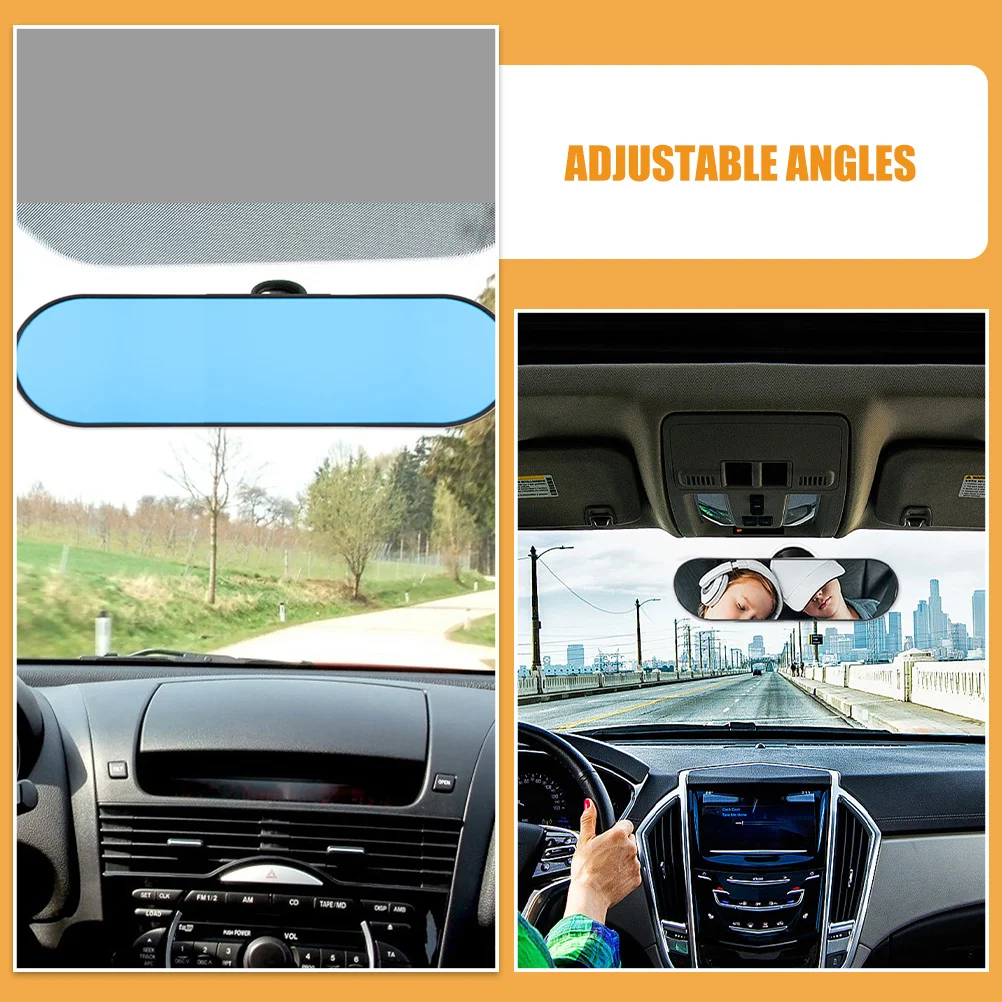 مرآة الرؤية الخلفية الداخلية للسيارة بزاوية واسعة، كوب شفط قوي، مرآة مراقبة الطفل لتنظيم المقعد الخلفي الآمن للسيارة