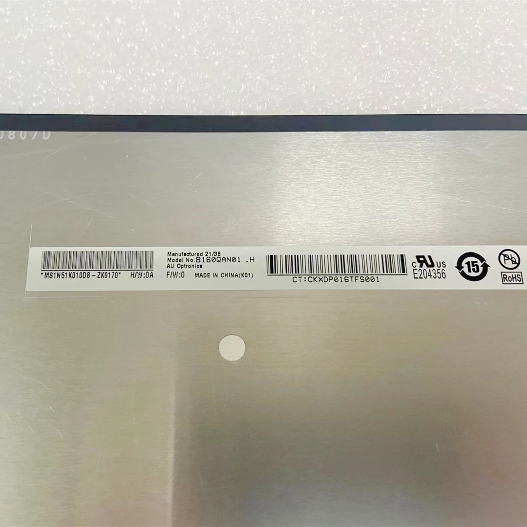 

B160QAN01.H 3072X1920 3K For Laptop LCD Screen 40 pins 16.0 Inch Matrix Display Panel