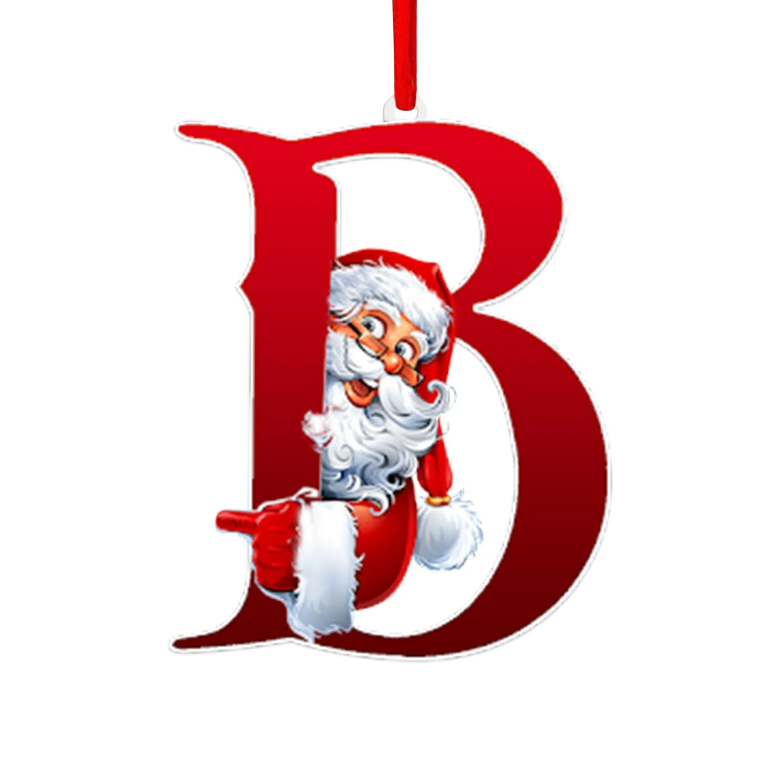 زينة معلقة لشجرة عيد الميلاد شخصية ، 26 حرفًا ، ديكور عيد الميلاد