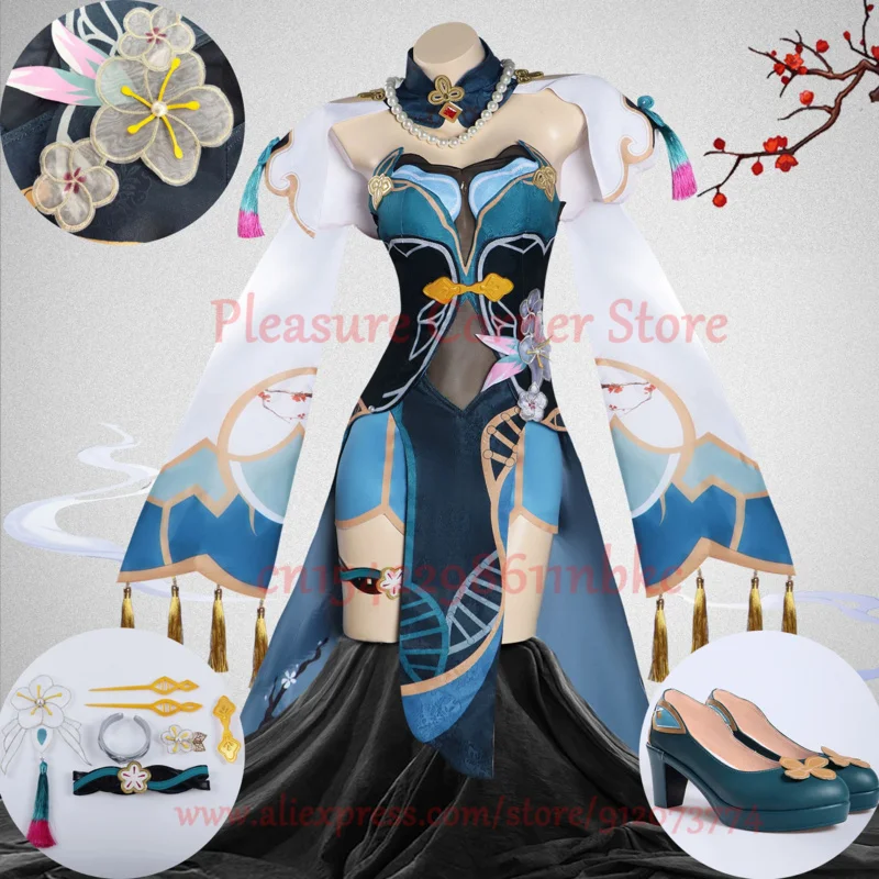 

Honkai Star Rail Ruan Mei Cosplay Costume Full Set RuanMei Cosplay Dress Costume Uniform Outfit Ruan Mei Shoes Wig Cosplay Prop