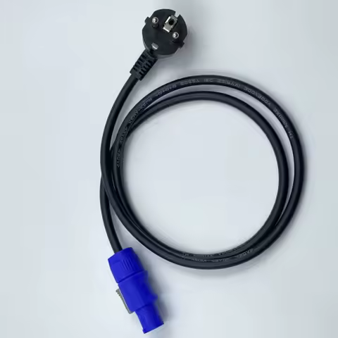 1Meter Stage Lighting AC Power Cable Powercon Connector EU US Plug 3x1.5mm&sup2; Wire For Beam Moving Head LED Par DMX Fire Machine