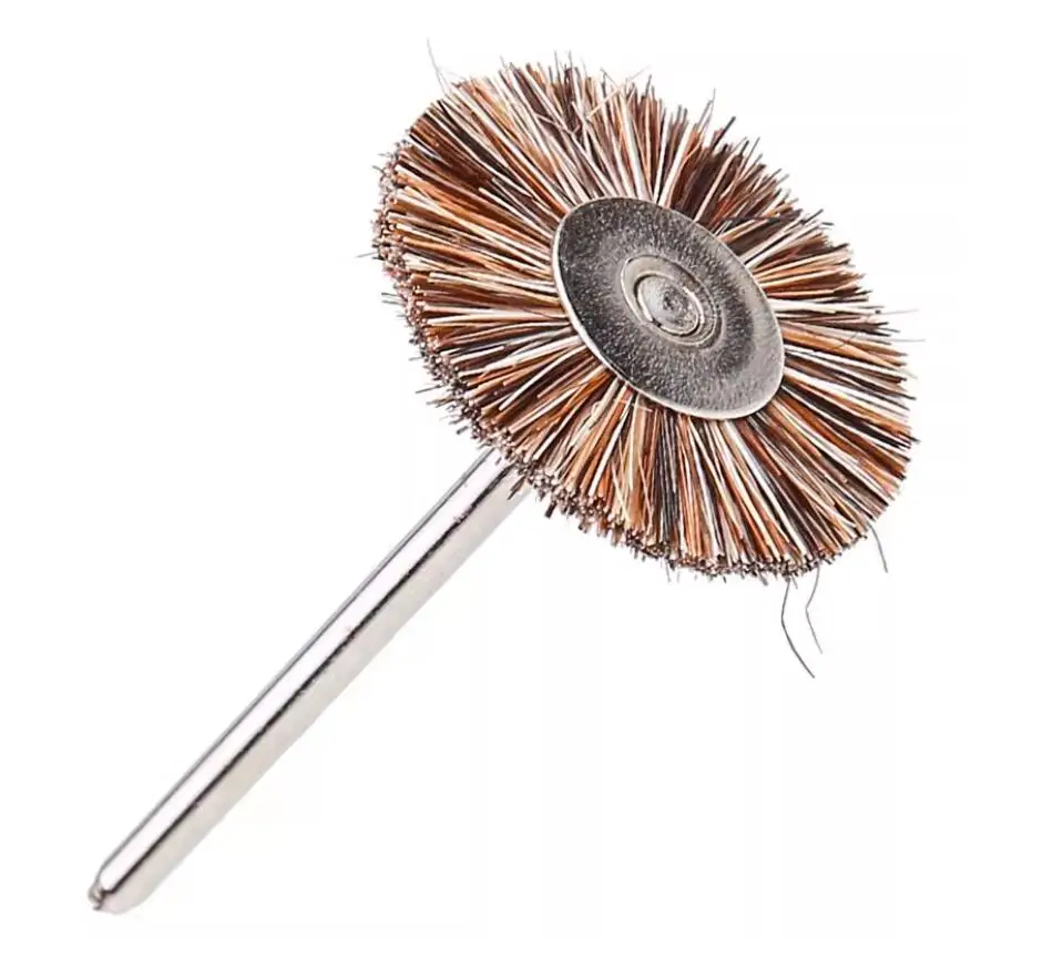 

144PCS 100pcs Dremel Accessories Bristle Wheels Brush 2.35MM Shank Polishing Buffing Brush Wheel for Dremel Rotary Tools