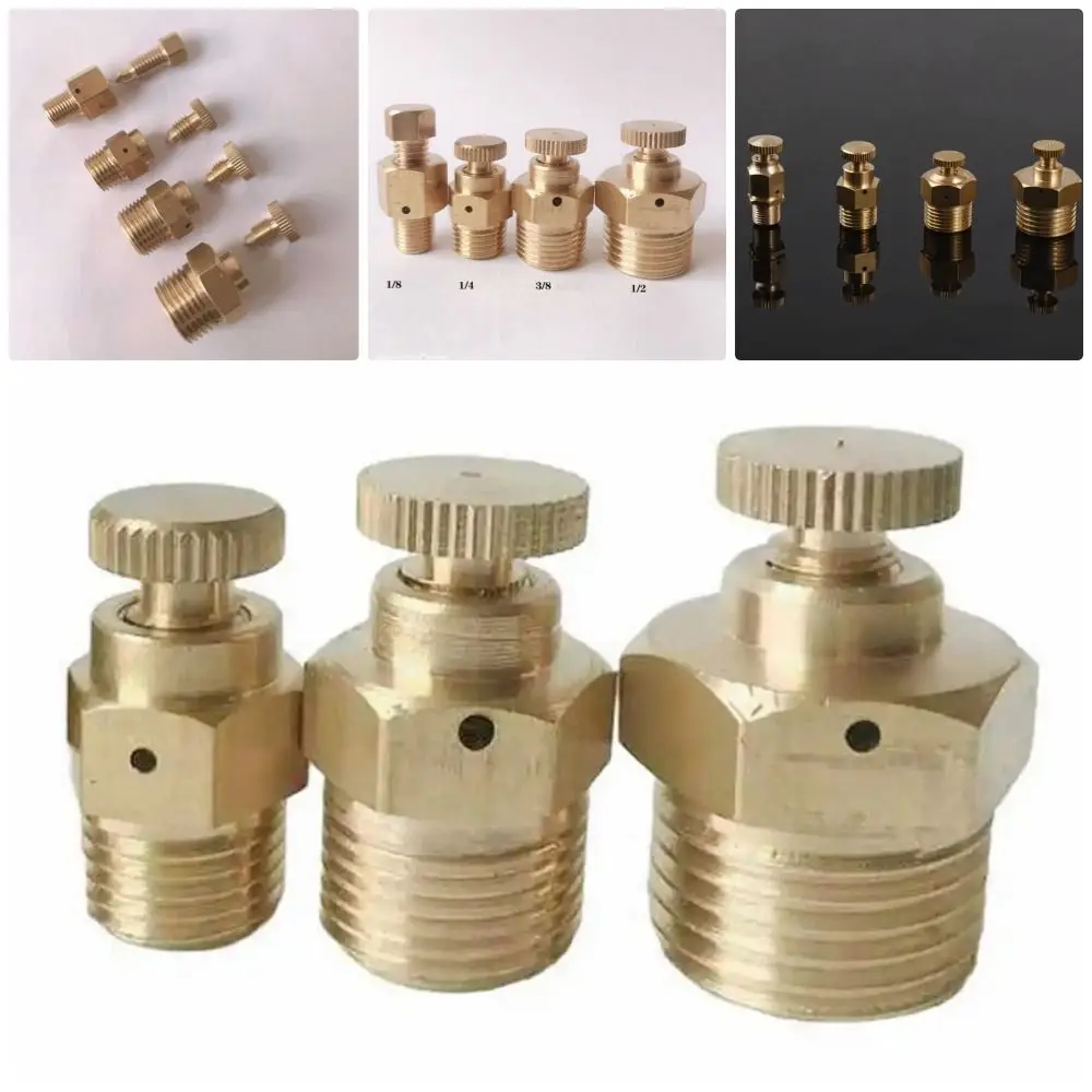 

1Pcs Safety Valve Nozzle Manual Exhaust Valve PN 1.6 Mpa 1/8" 1/4" 3/8" 1/2" BSP Air Release Valve for Heating Ventilation