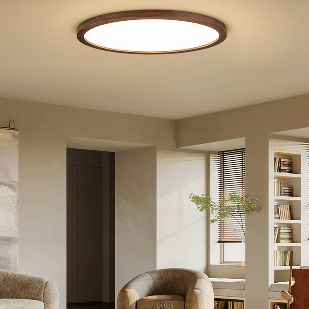 Ultra-thin Ceiling Light Full Spectrum Eye protection Three Color Stepless Remote Intelligent Dimming Living Room Bedroom Light