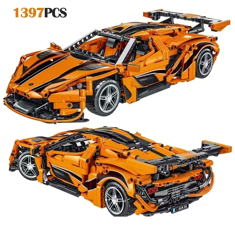 

1397 Pcs Mork High Tech City Apollo IE Super Racing Car Model Building Blocks MOC Bricks Technical Sports Car Toys For Boys Gift