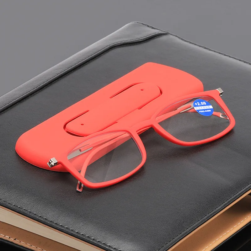 TGCYEYO Ultra Thin Reading Glasses for Men Women Hyperopia Anti Blue Light Magnify Eyewear Presbyopic Optical full frame