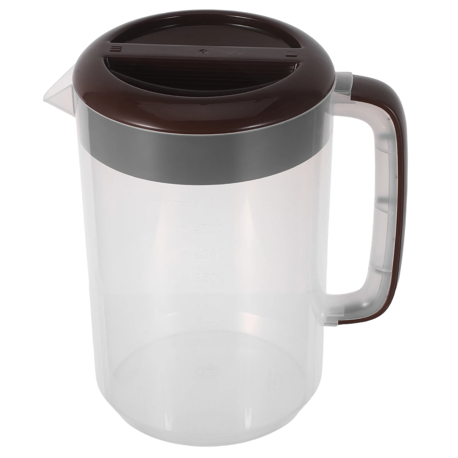 

5L Large Capacity Cold Water Pitcher Plastic Fridge Jug With Handle Measurement Scale For Iced Tea Juice Storage