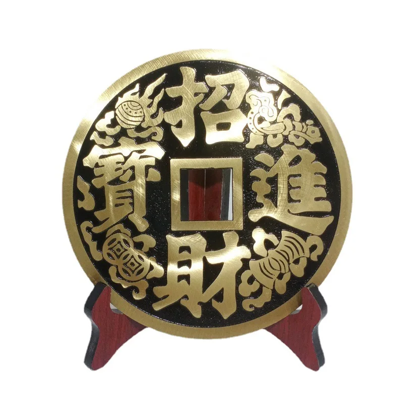 

Wholesale Brass Bagua Mirror Large Copper Coin Ornaments Five Emperors Money Household and Office Supplies