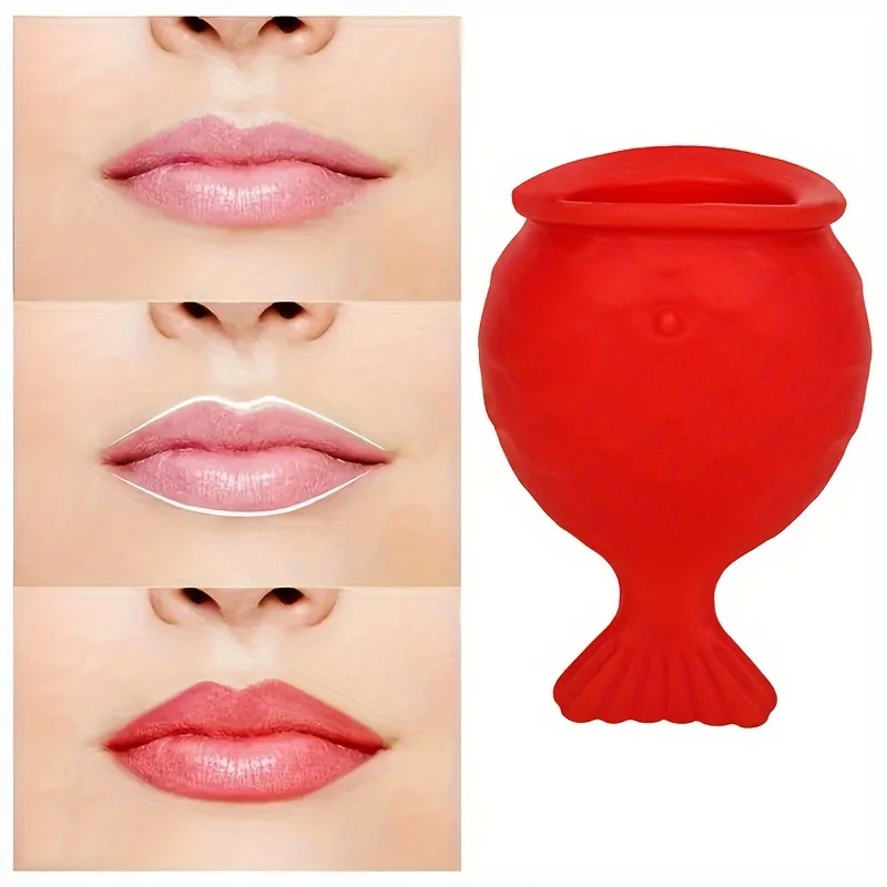 Silicone Fish Mouth Lip Plumper strumento per rimpolpare le labbra delle donne Apple Lip Red Lip Beauty strumento per la cura del viso