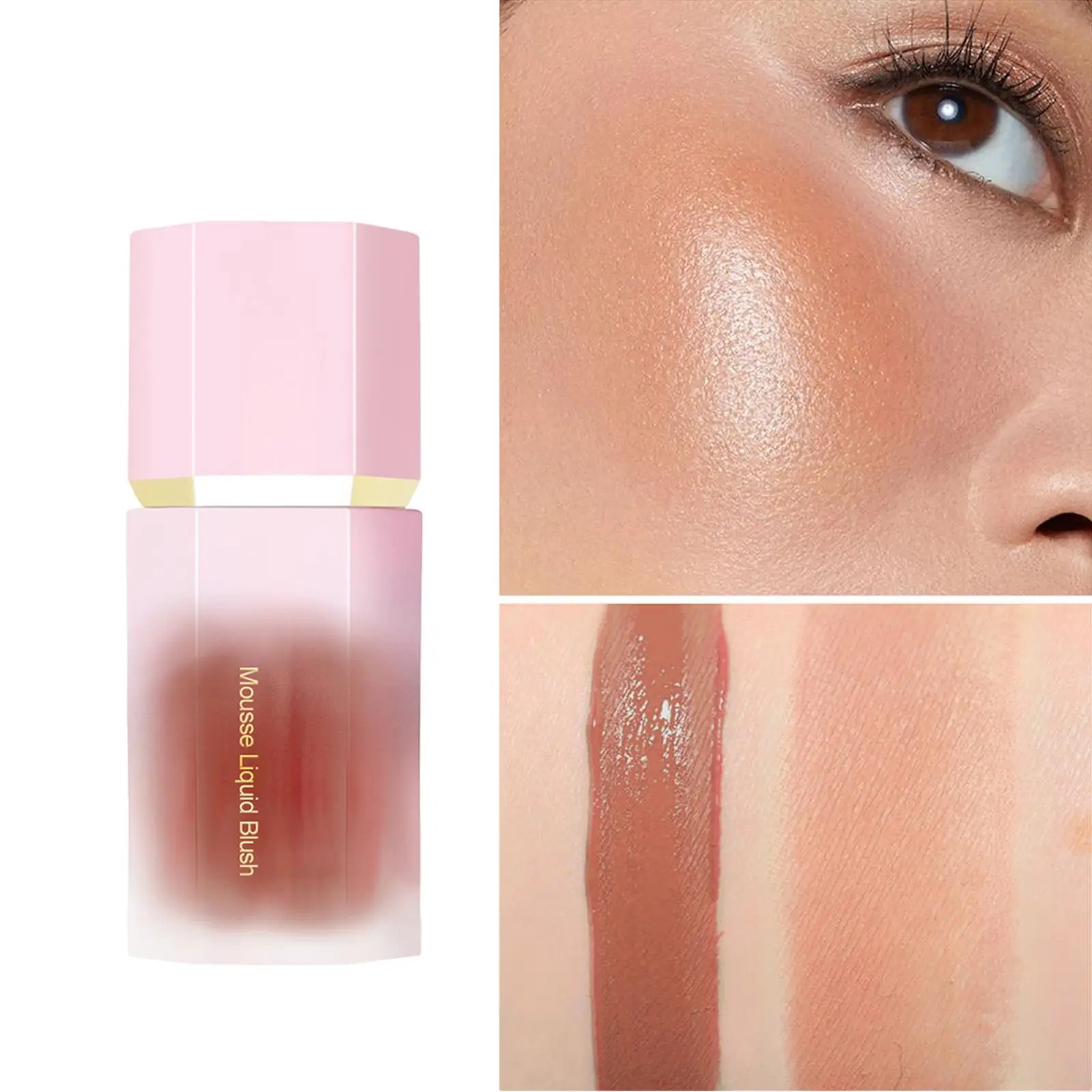 Wang Blush Vloeibaar Voedend Lichtgewicht Gladde mix Make-up Cosmetica Palet voor gezicht Langdurig draagbaar Gemakkelijk te gebruiken