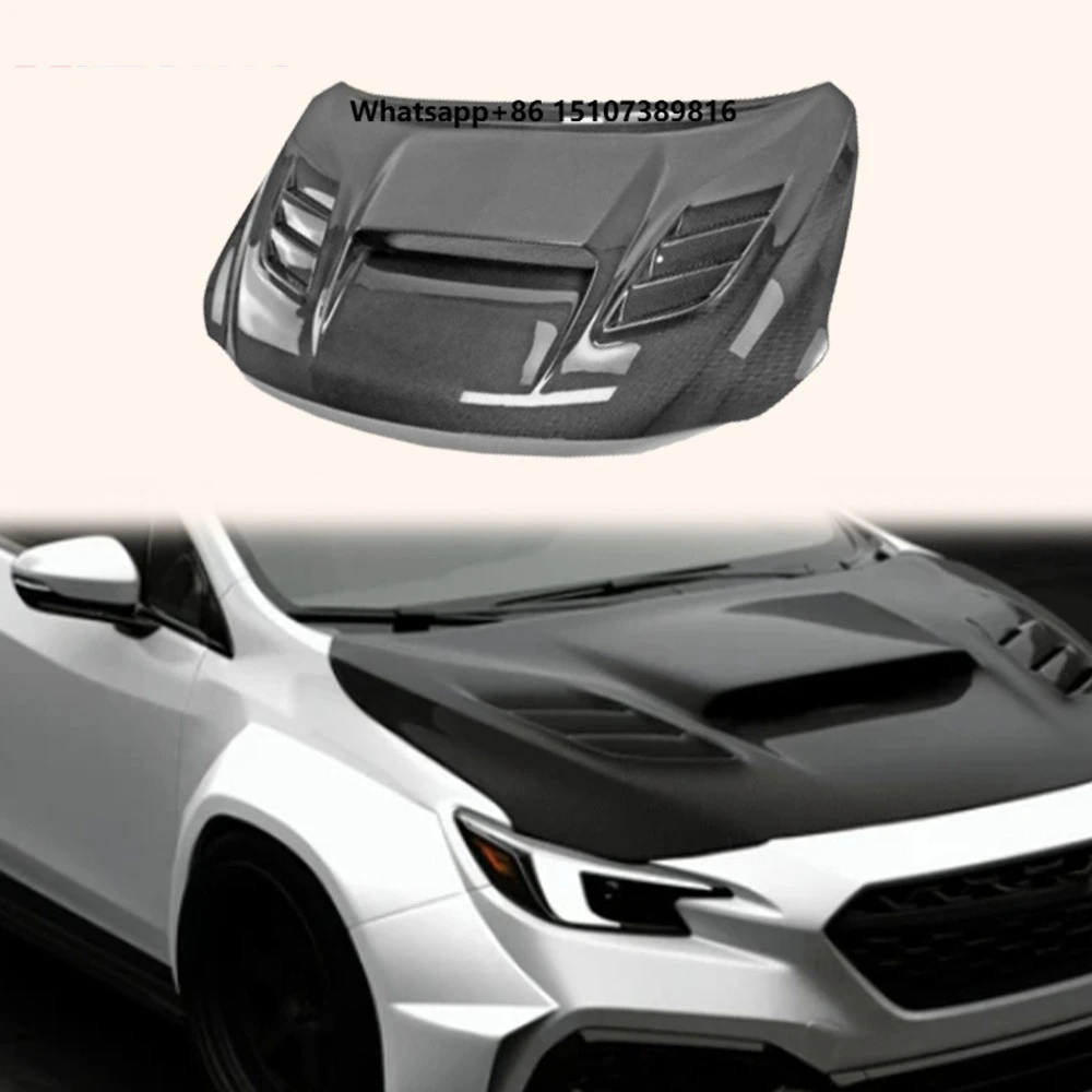 For WRX STI S4 VB 2021-24 Carbon Fiber Vented Cooling Front Hood Bonnet