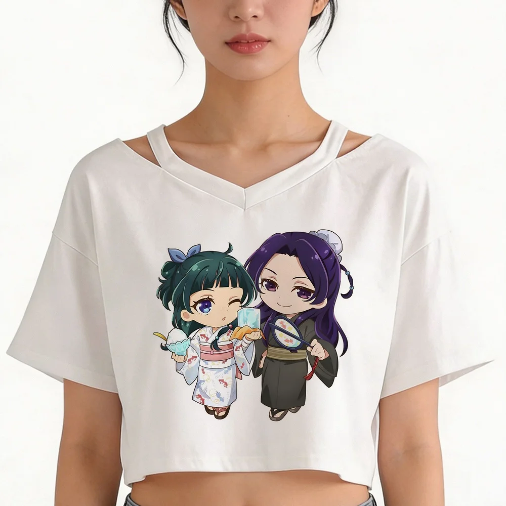 the Apothecary Diaries crop top shoujo manga y2k scene  goth harajuku tshirt y2k jojifuku clearance sales 2000s anime