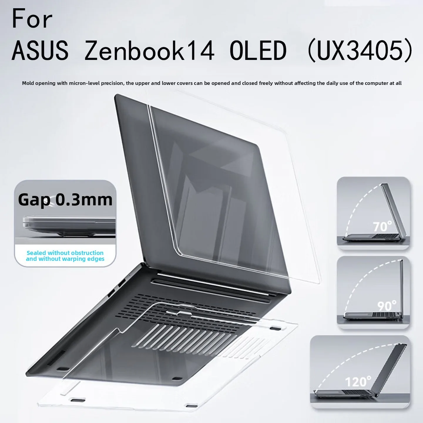 For 14 Inch ASUS Zenbook 14 OLED 2024/25 Computer Protective Case UX3405C Chassis UX3405M Body Shell UM3406H Protective Cover