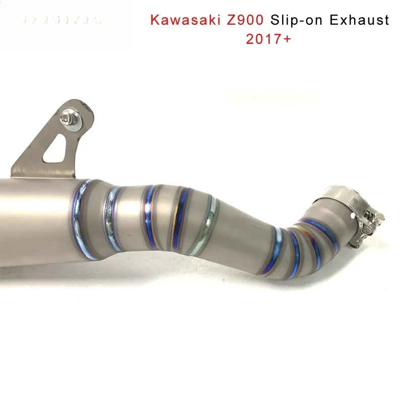 Teentop High Quality Motorcycle Stock Size Exhaust Slip-on Pipe for Z900 2017+ Exhaust Pipe 3