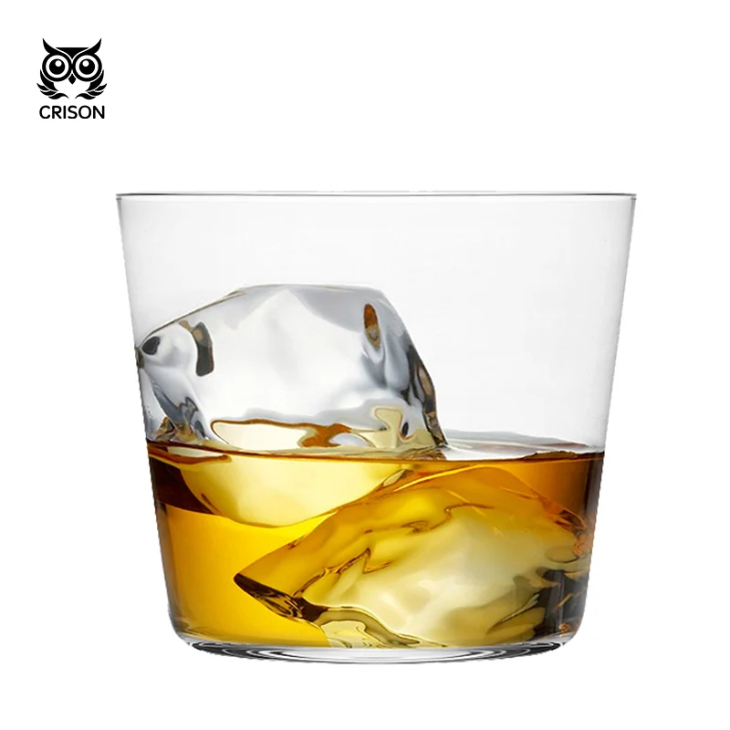 CRISON WK5803 Japanese style ultra-thin crystal glass whiskey glass handmade cocktail glass classical glass Old Fashioned