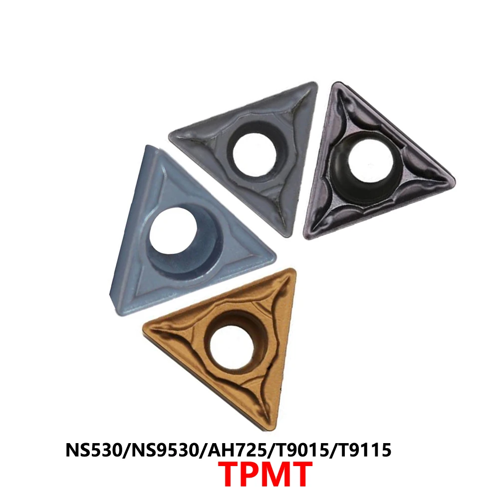 

Original TPMT090204 TPMT090208 TPMT110304 TPMT110308 TPMT110204 24 PS T9115 AH725 NS9530 Carbide Inserts TPMT CNC Blade Tools