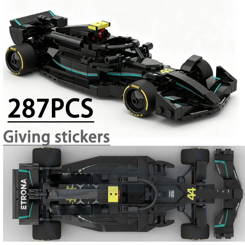 287-piece W14 Racing Car Adult Birthday Gift Christmas Gift New Year Toy Gift MOC-277898 Building Blocks Supercar Racing Model