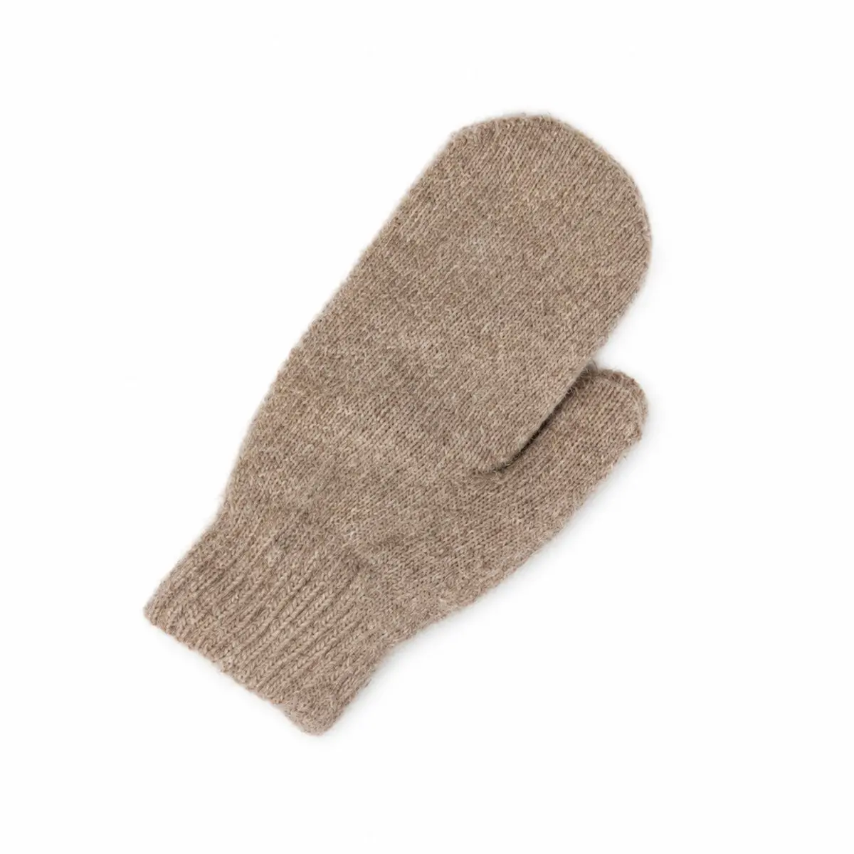 Womens Faux Fur Knit Winter Mittens Thick Double Layer Warm Cold Weather Handwear Outdoor Commuting Walking Daily Driving Gloves