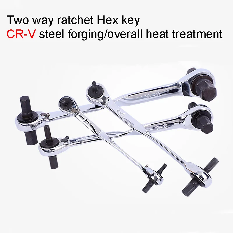 

Hand tools Novelty tool Ratchet Hex Wrench Set Torque wrench Head Hexagonal Spanner Hexagon Key Double Head Ratchet Wrench