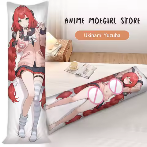 Anime Ukinami Yuzuha Body Dakimakura Pillow Cover Cartoon Double-Sided Print Pillowcase Hugging Fullbody Otaku Cushion Covers