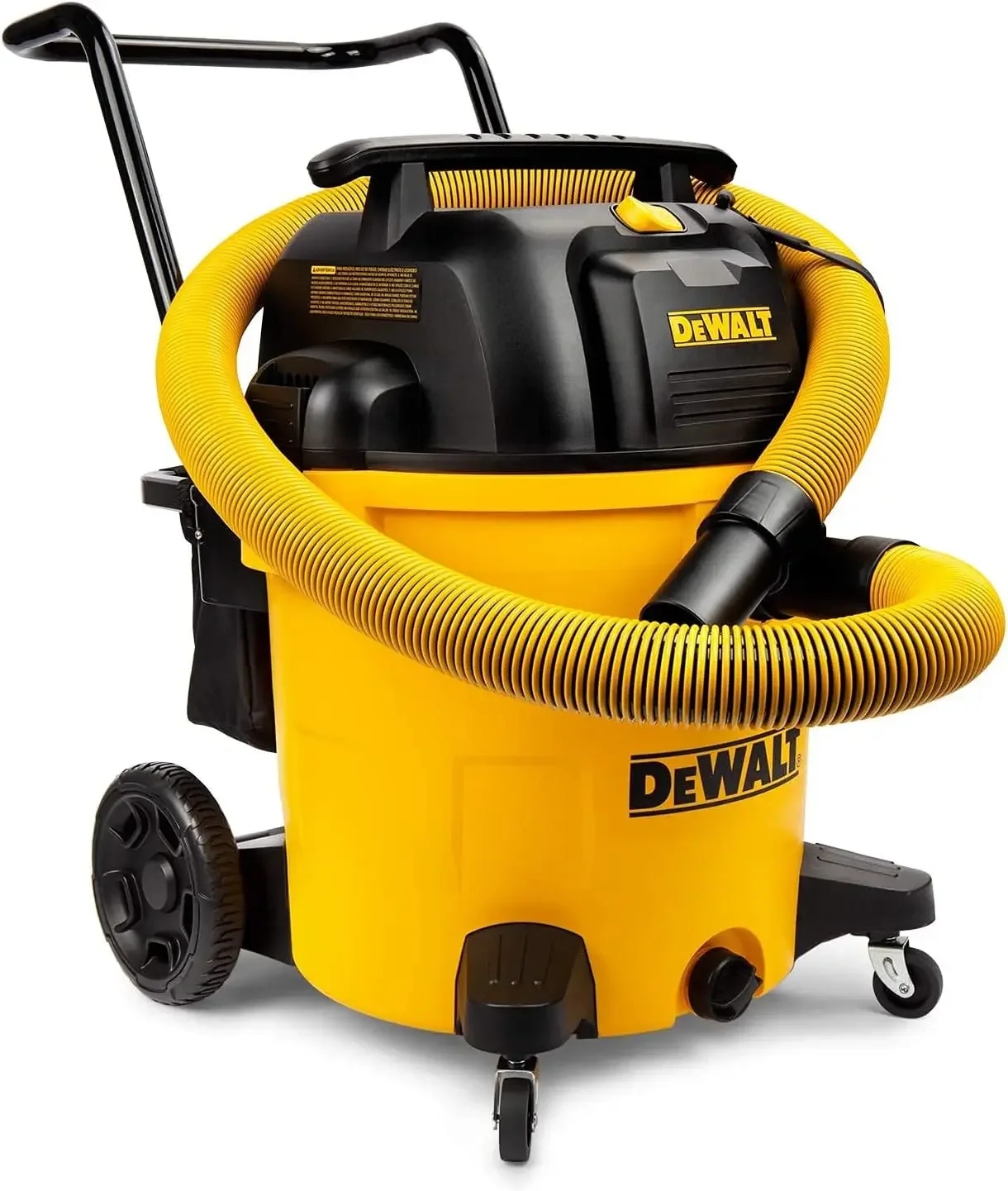 DEWALT 16 Gallon Shop Vacuum Wet/Dry, 6.5 Peak HP, Heavy Duty Poly Shop Vacuum Blower with Powerful Suction, Cart Style Wet/Dry