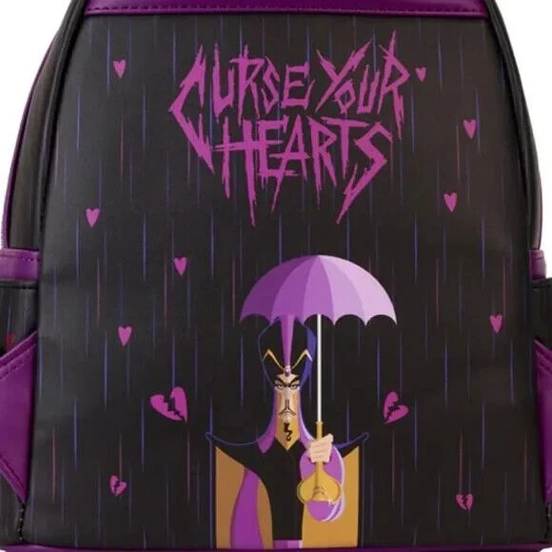 Stitch Lady Bag Children Schoolbag Villains Raining Hearts Mini Backpack Umbrella Queen All Over Print Double Strap Shoulder Bag