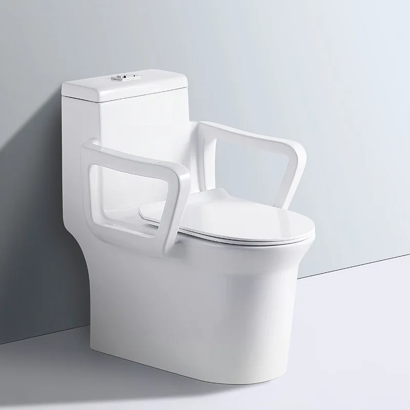

Engineering Handrail Toilet Super Swirl, Water Saving Ceramic Siphon Toilet Sanitary Ware Toilet directly from the manufacturer