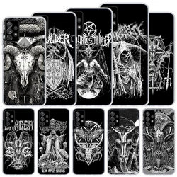 Satanic Goat Satan Devil Soft Case For Samsung Galaxy A15 A14 A13 A12 A55 A54 A53 A52 Phone Cover A35 A32 A33 A25 A23 A22 A05S A