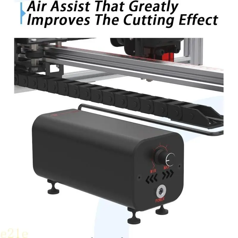 

E21E ATOMSTACK LaserAir Assist LaserEngraver Air Assist Kit for ATOMSTACK S10 PRO/X7 PRO Removing Smoke and Dust 10-30L/Min