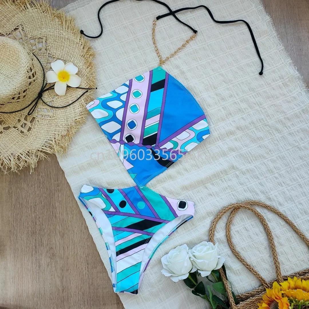 

Fashion Brand Women's Swimsuits Skirts Sets Designer Brand Lady Sexy Scarf Bikini Sets
