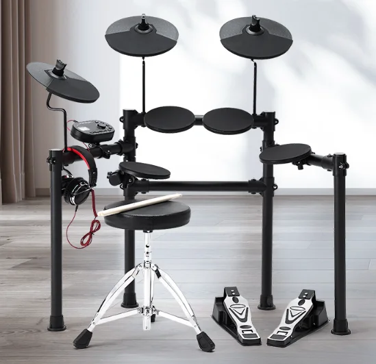 Beginner enthusiasts portable electronic drum kit true drummer sense five drums three cymbals