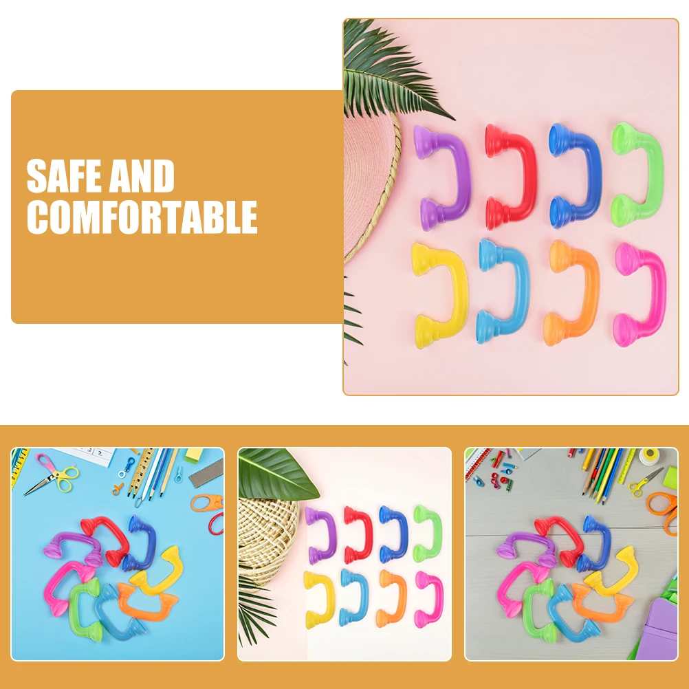 10Pcs Kids Learning Tool Fun Colorful Whisper Phone Enhances Reading Pronunciation with Safe Rounded Edges Great for Home School