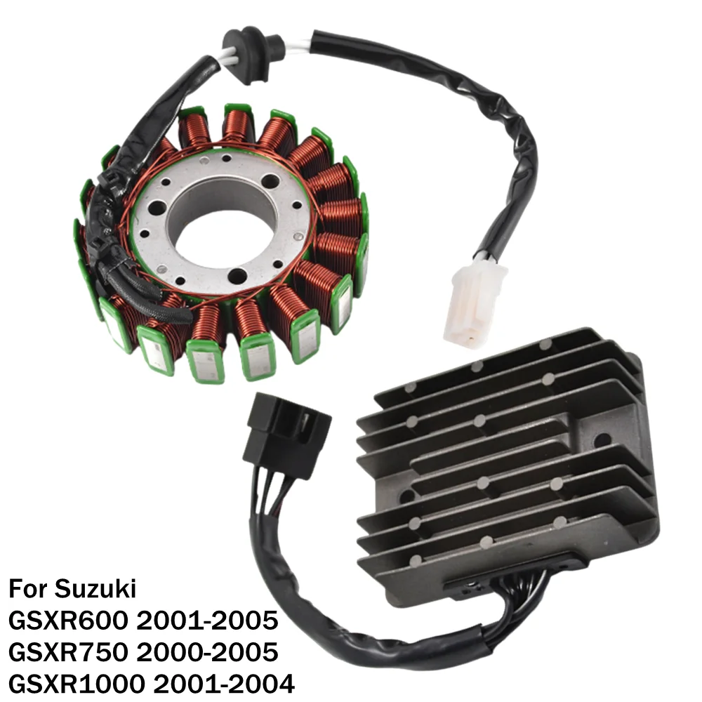 For Suzuki GSXR600 GSXR750 GSXR1000 Stator Coil + Regulator Rectifier GSXR GSX R 750 1000 GSX-R 600 2001-2005 GSX-R1000