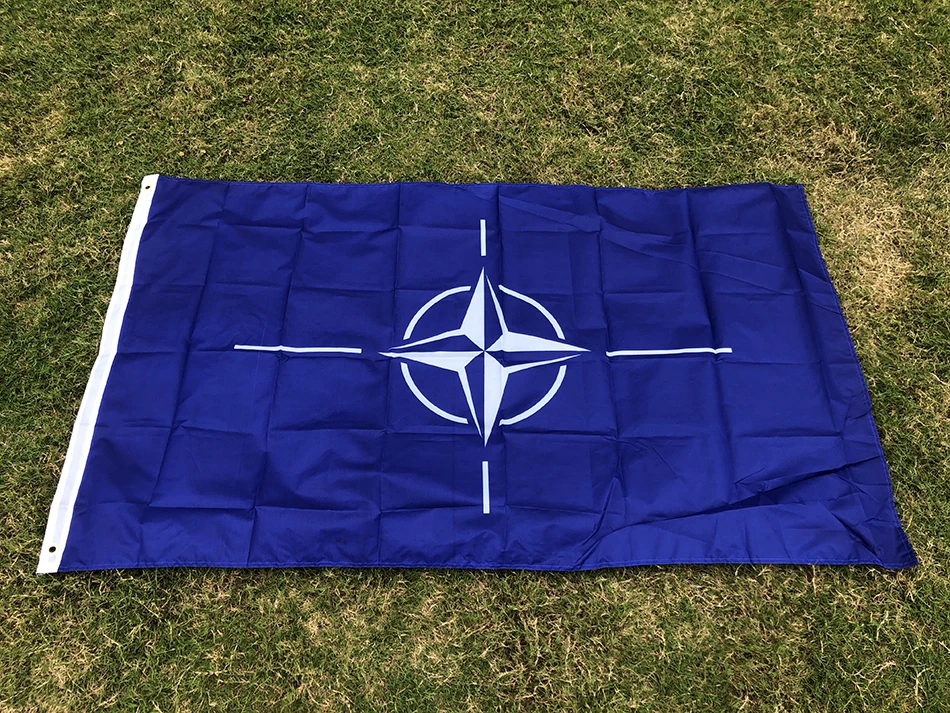 SKY FLAG NATO flag 90x150cm double side printed Polyester North Atlantic Treaty NATO Flag International Organization Flag