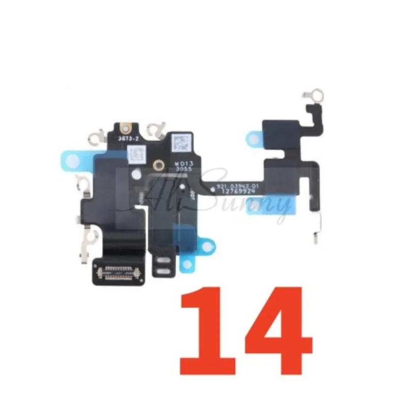 AliSunny بلوتوث واي فاي الكابلات المرنة آيفون 14 13 برو ماكس 14 زائد هوائي إشارة NFC كليب إصلاح أجزاء