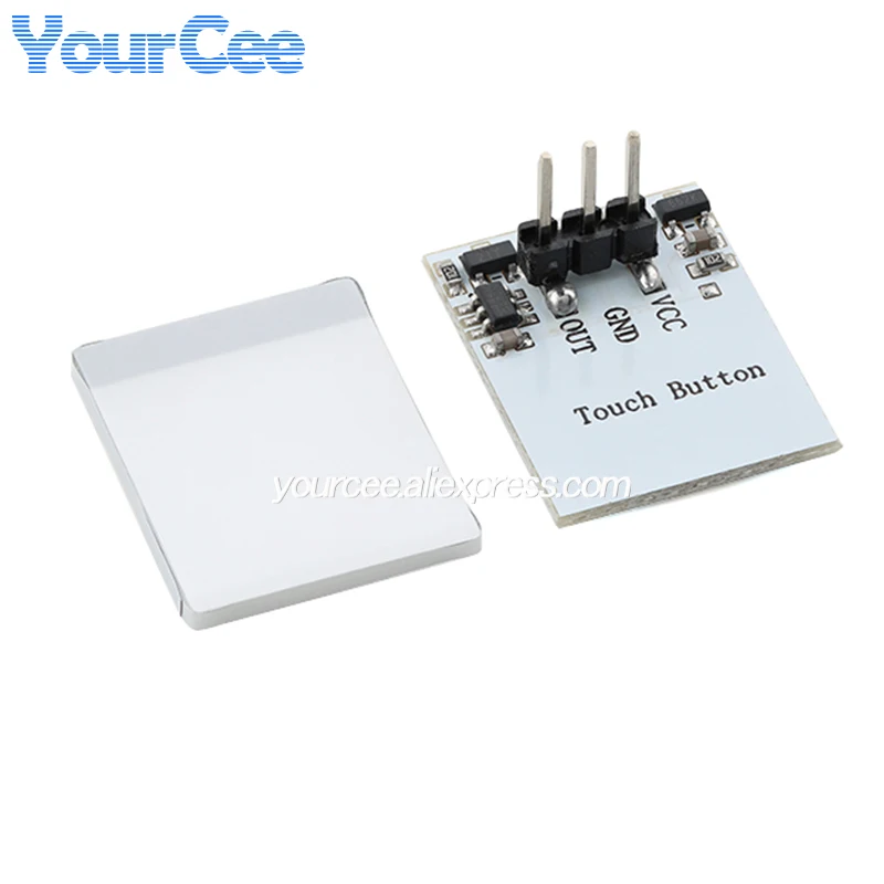 10pcs/1pc HTTM Capacitive Touch Switch Button Sensor Module 2.7V-6V Green Blue Red Yellow RGB Display for Arduino