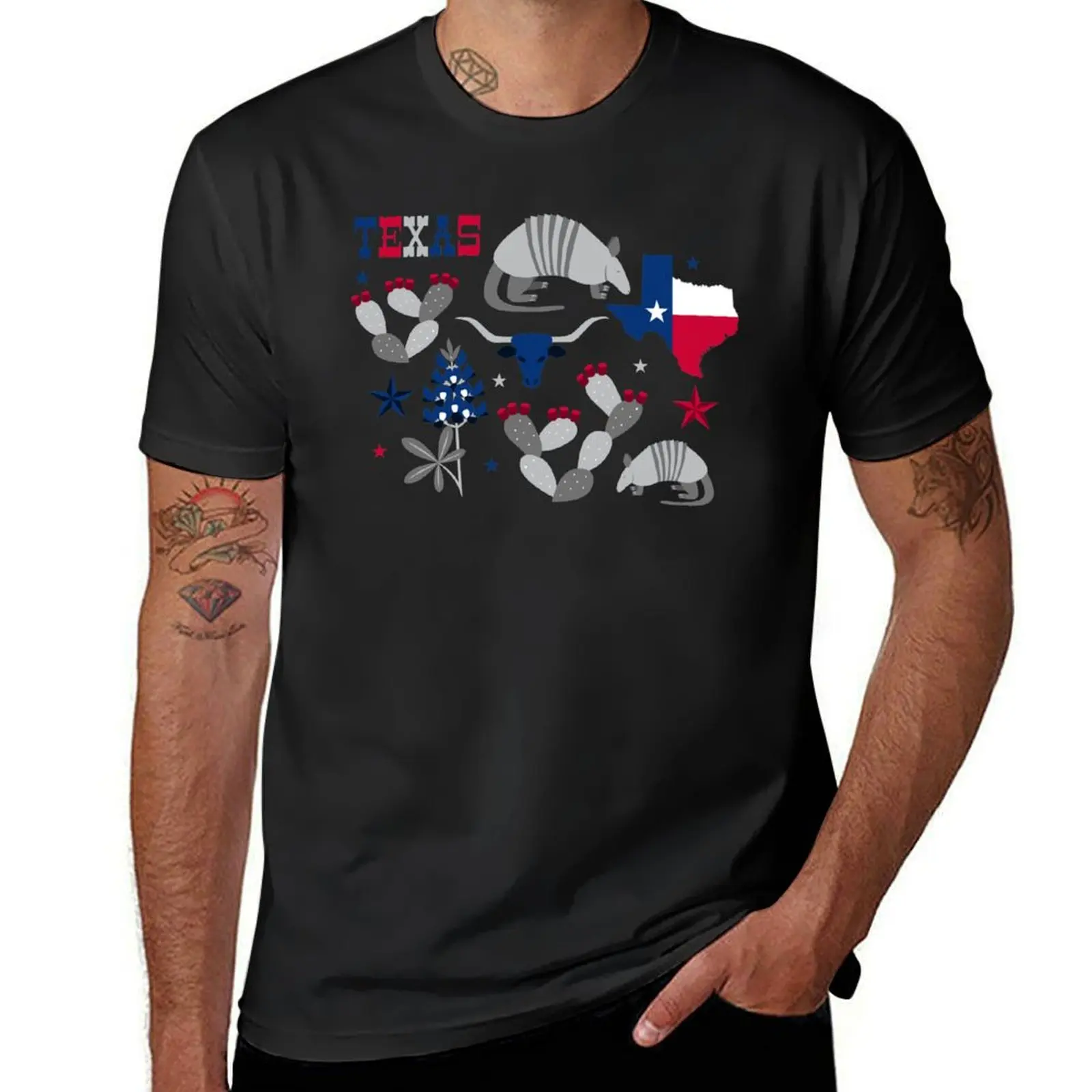 

Symbols of Texas T-Shirt kawaii clothes quick-drying blanks mens vintage t shirts