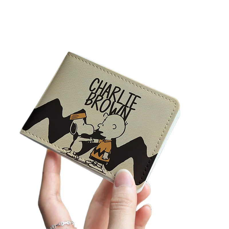 Snoopy Cute Cartoon Driver License Cover Two In One Driving License & Vehicle Registration Card Holder Leather Document Wallet