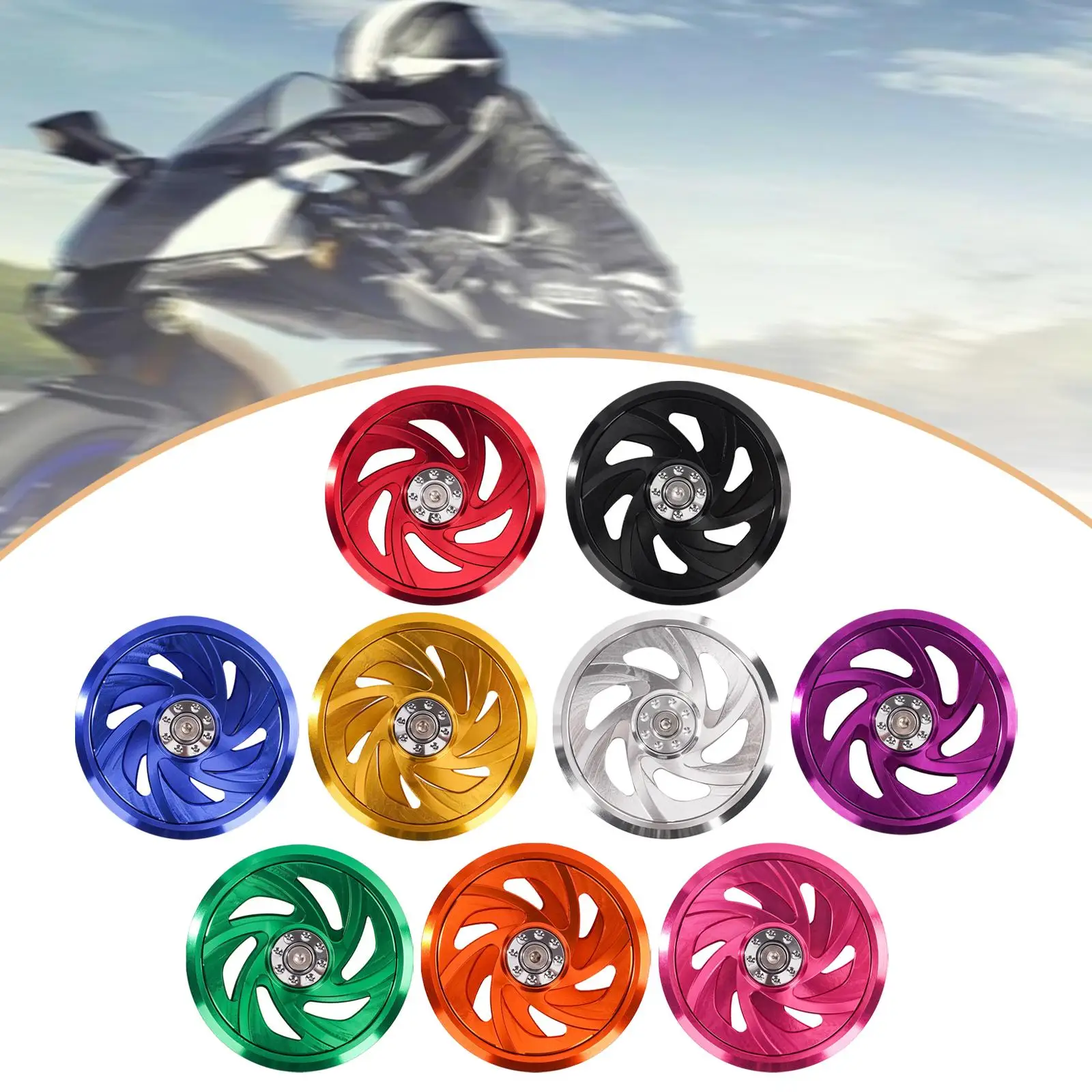 Universal Motorcycle Fan Cover Air Scoop Aluminum Heat Shield Cooling Radiator Protector for Motorbike Replacement